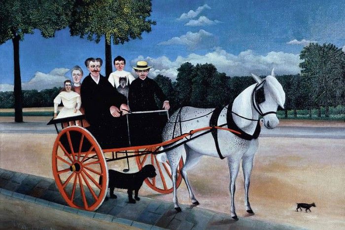 Father Juniers Dog-Cart, Henri Rousseau - 1600x1200 - ID 89. , 