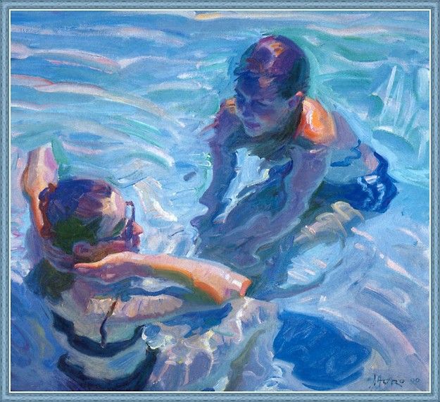 cr JohnAsaro-01-CeruleanBlueReflections. , 