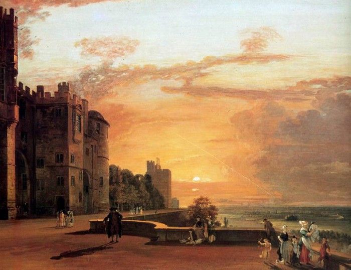 Sandby Paul Windor castle Sun. , 