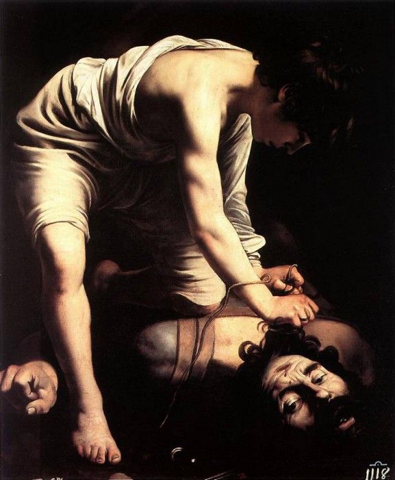 David and Goliath by Caravaggio. ,   