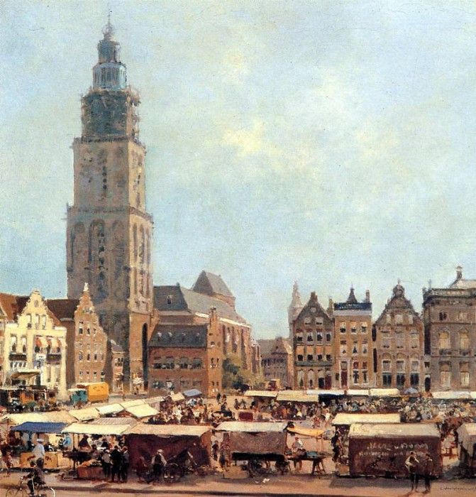 Vreedenburgh Cornelis View On Market In Groningen Sun. Vreedenburgh, 