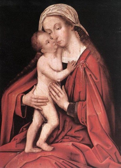 HOLBEIN Hans the Elder Virgin And Child. ,  