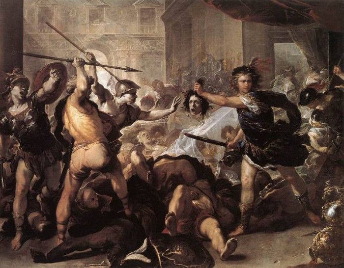 GIORDANO Luca Perseus Fighting Phineus And His Companions. , 