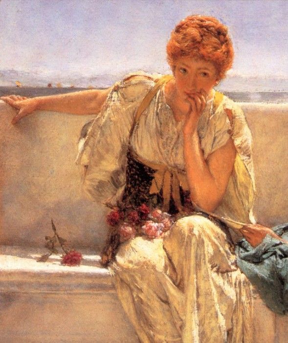 Alma-Tadema, Lawrence - Pleading detail (end. - 
