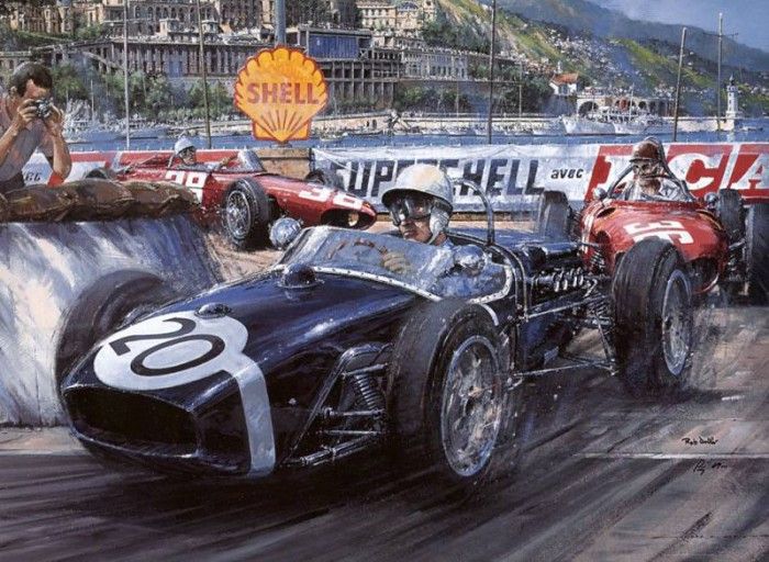 Cmanwcl 003 monaco gp 1961 stirling moss. , 