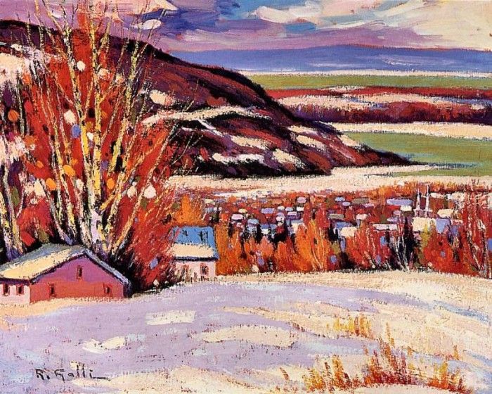 Robert Galli - LHiver a Baie-St-Paul, QC, De. , 