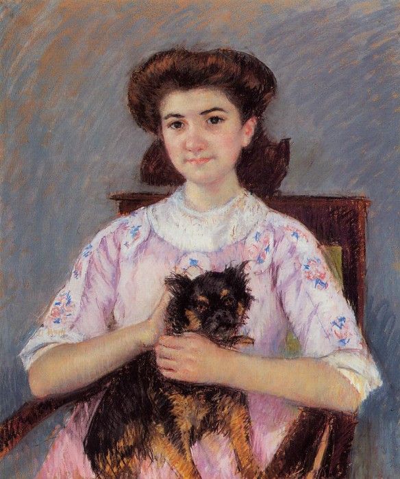 Cassatt Mary Portrait of Marie Louise Durand Ruel.  