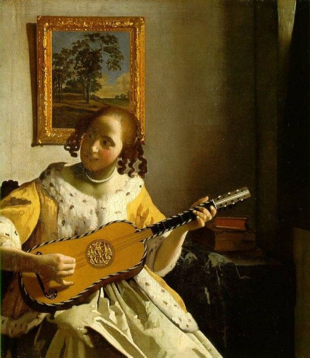 Vermeer The guitar player, ca 1672, 53x46.3 cm, Kenwood, Eng. Vermeer, Johannes