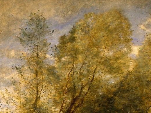 Corot The Forest of Coubron, 1872, Detalj 1, NG Washington. , --