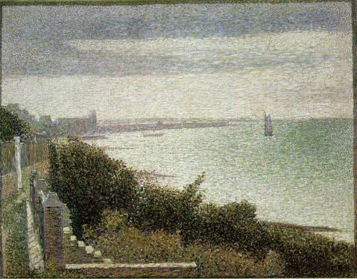 Seurat The English Channel at Grandcamp, 1885,. , 