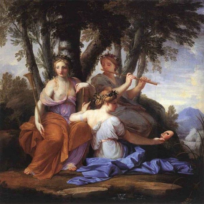 LE SUEUR Eustache The Muses Clio Euterpe And Thalia. Sueur,  