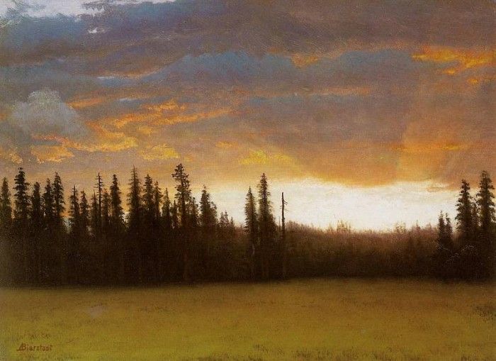 Bierstadt Albert California Sunset. , 