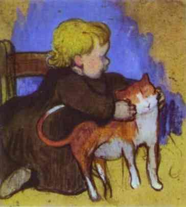 Gauguin - Mimi And Her Cat