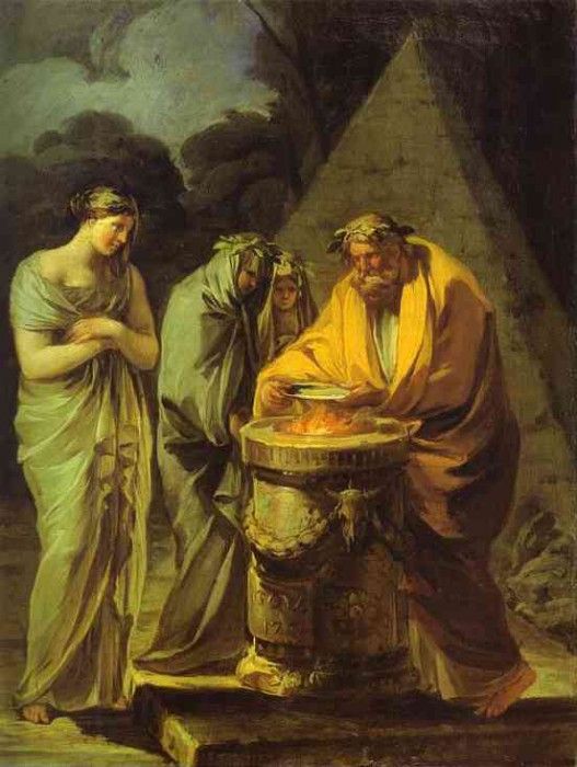 Francisco de Goya - The Sacrifice to Vesta.   ,  