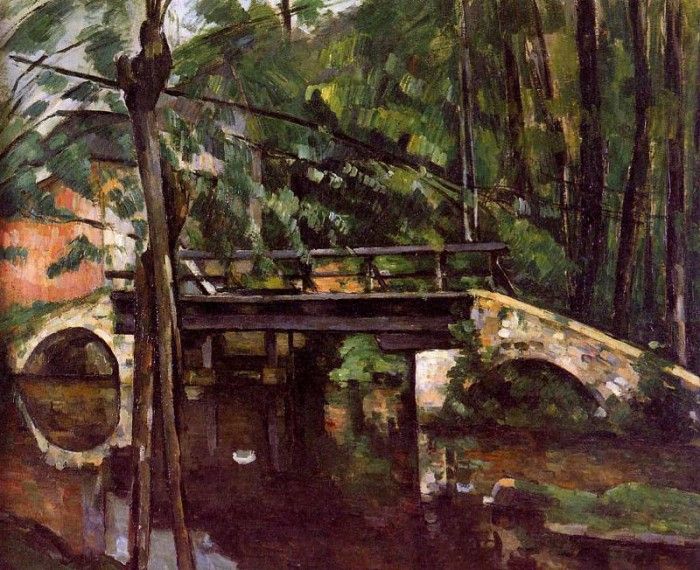 Cezanne Paul The bridge of Maincy Sun. , 