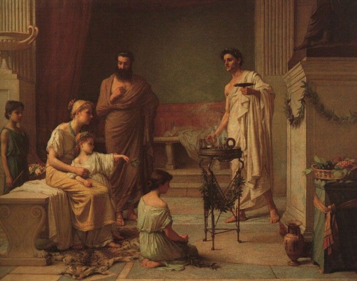 A Sick Child Brought into the Temple of Aesculapius CGFA. ,  
