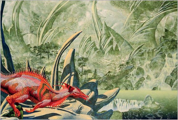 Roger Dean Red Dragon - Xxx 1834 . , 