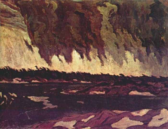 jackson march storm, georgian bay 1920. 