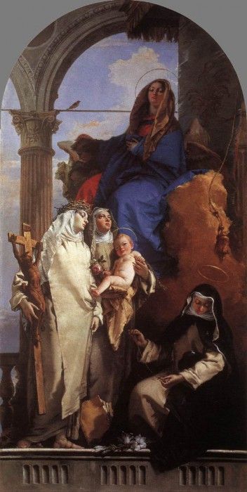 Tiepolo The Virgin Appearing to Dominican Saints. ,  