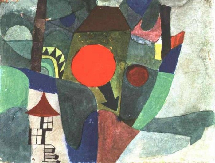 Klee With the Setting Sun, 1919, Coll.Felix Klee, Bern. , 