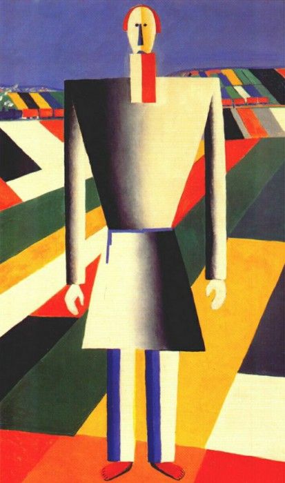 malevich peasant in the fields c1929-32. , 