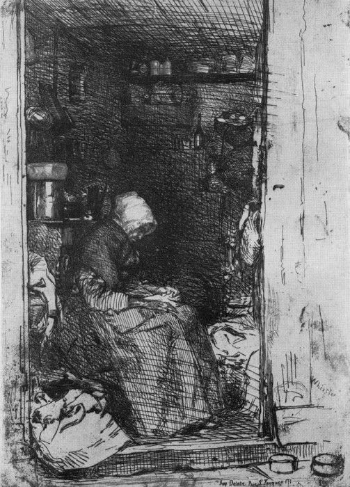 Whistler La Vieille aux loques. ,   