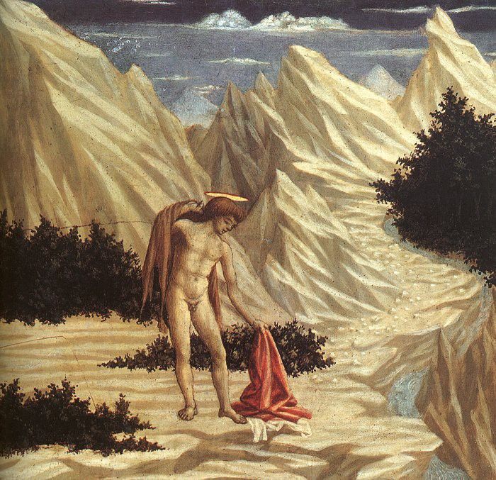 Domenico Veneziano St. John in the Desert, 1445, wood, The N. ,   , Bartolomeovenezia, Cafirenze