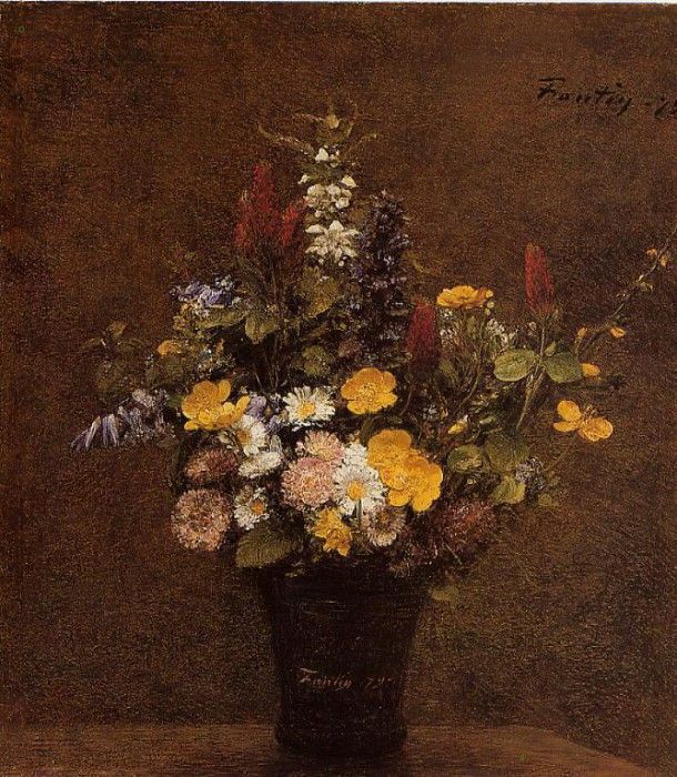 Fantin Latour Henri Wildflowers. -, ---