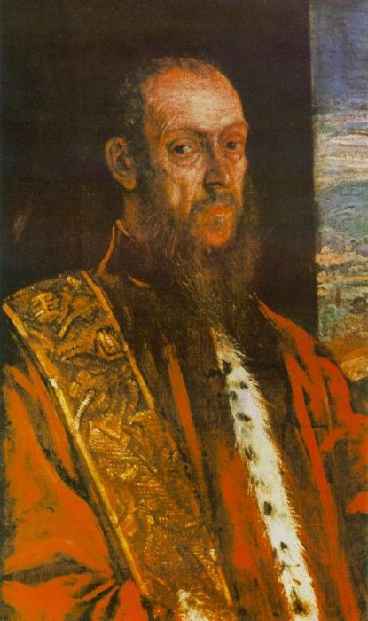 Tintoretto Portrait of Vincenzo Morosini, c.1580, 84.5x51.5 . , 