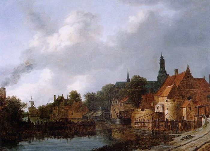 Ruysdael van Jacob View of Weesp Sun. ,  