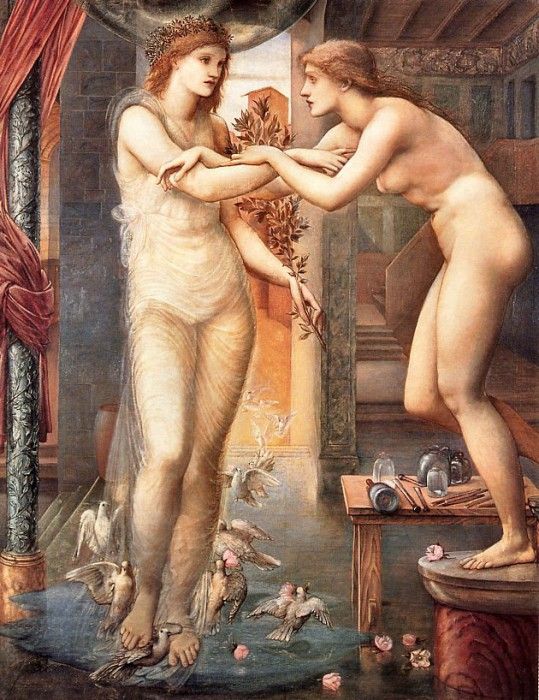 Edward Burne-Jones - Pygmalion, The Godhead Fires, De. -   