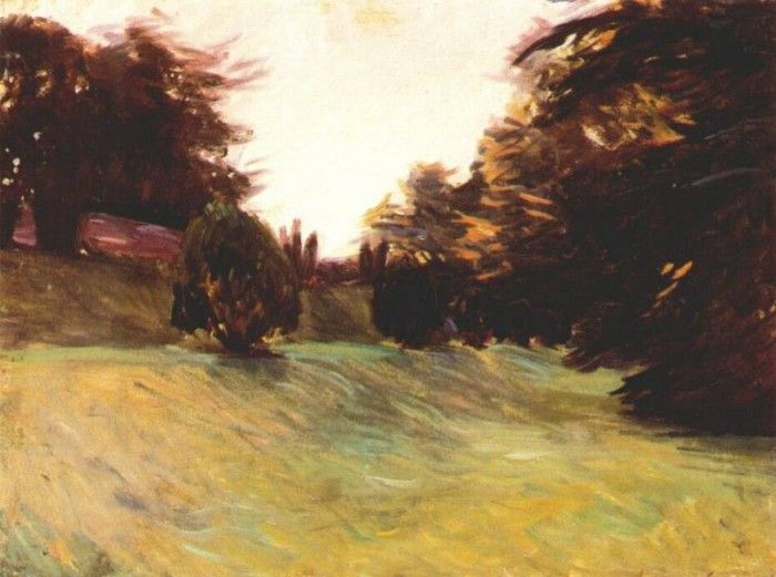 sargent landscape at fladbury 1889. ,