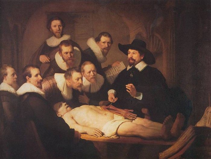 Rembrandt The Anatomy Lecture of Dr Nicholaes Tulp. ,  