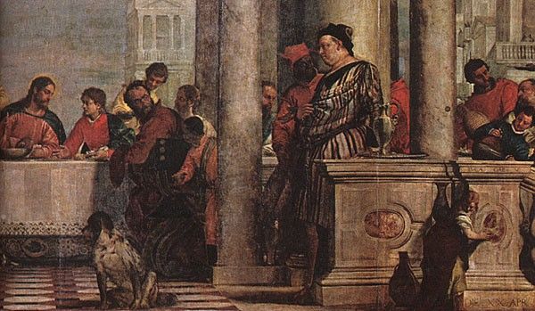 Veronese Feast in the House of Levi detail1. , 