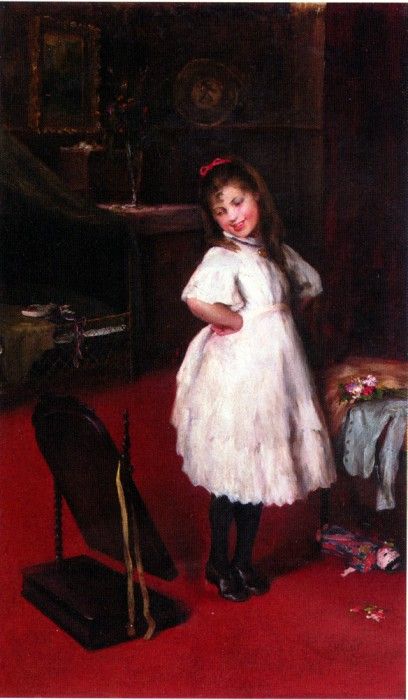 Arthur Lajos Halmi The Party Dress. ,  