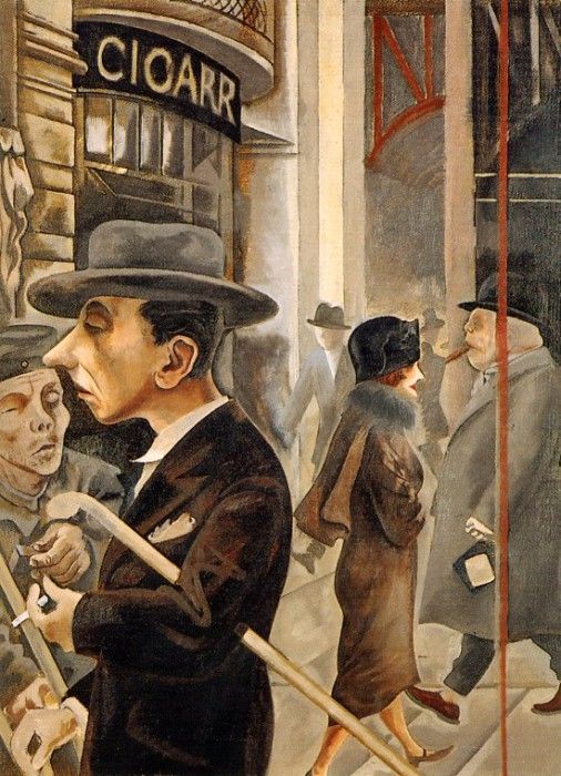 Grosz, George - Street Scene (end. , 