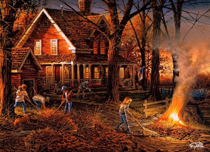 Terry Redlin - Autumn Evening, De. Redlin 