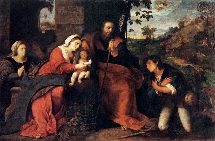 Adoration of the Shepherds with a Doonor. ������, ������-��