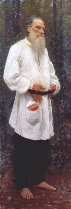repin lev tolstoy barefoot 1901. ,  