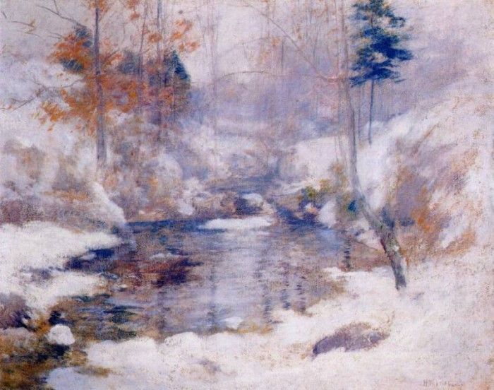 twachtman winter harmony early-1890s. Twachtmann,  