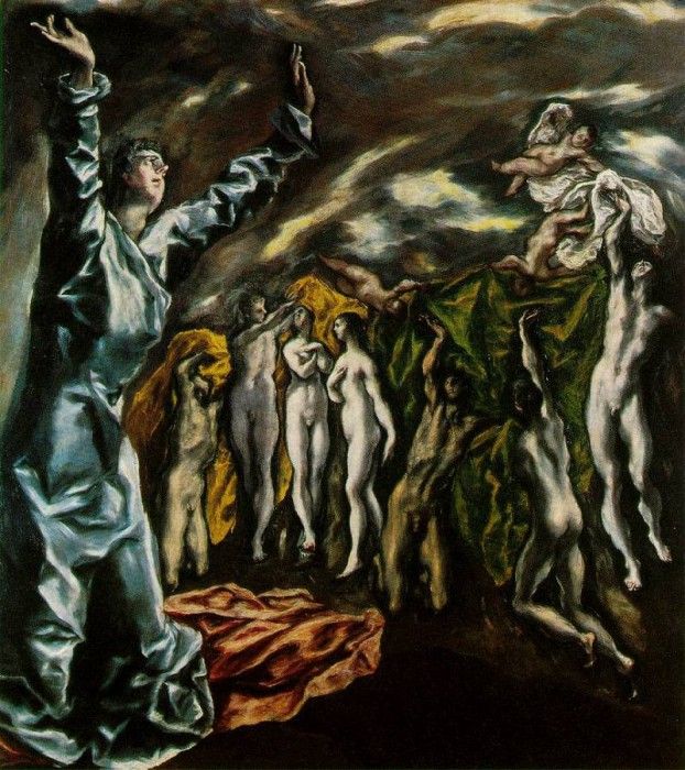 El Greco The opening of the Fifth Seal of the Apocalypse ca . , -
