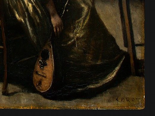 Corot The Artists Studio, c. 1855-1860, Detalj 5, NG Washin. , --