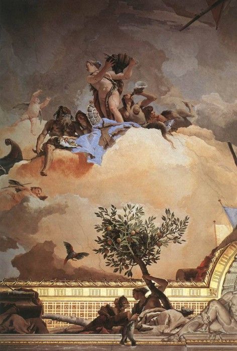 Tiepolo Palacio Real Glory of Spain detail3. ,  