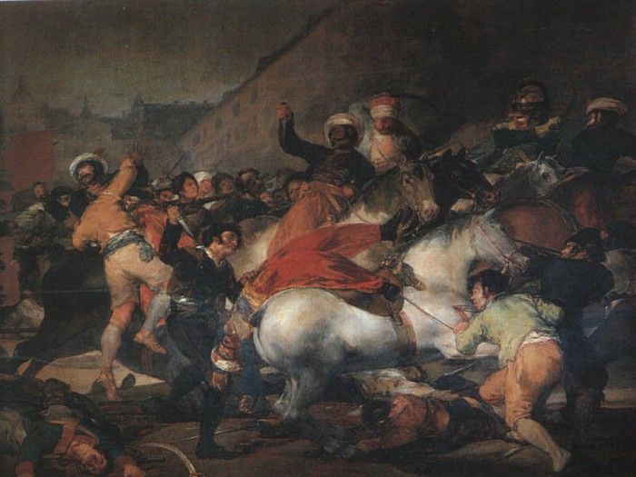 Goya The Second of May 1808, 1814, oil on canvas, Museo del .   ,  