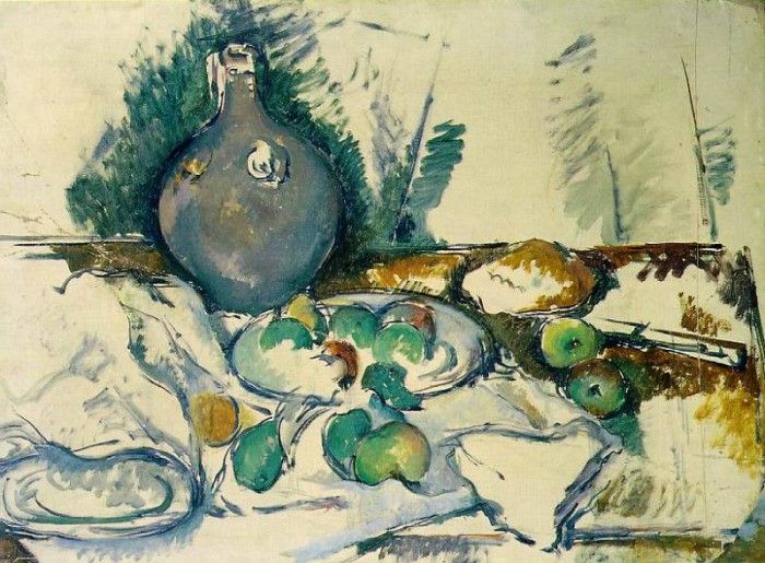 CeZANNE STILL LIFE WITH WATER JUG,1892-93, TATE GALLERY,LOND. , 