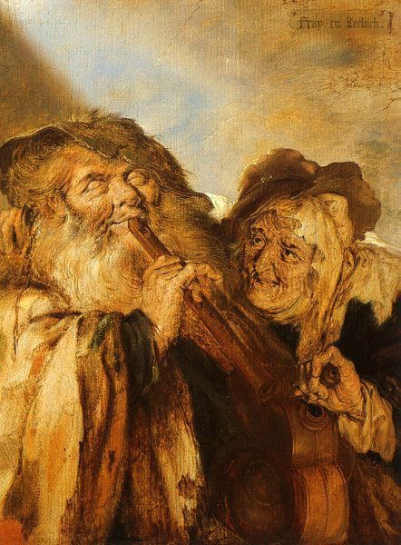 Venne, Adriaen Pietersz. van de, Beggars Playing Pipes & a H. ,    Pietersz