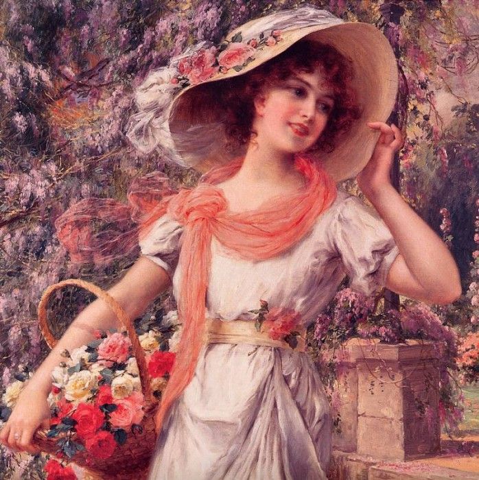 Vernon, Emile - The Flower Girl (end. , 