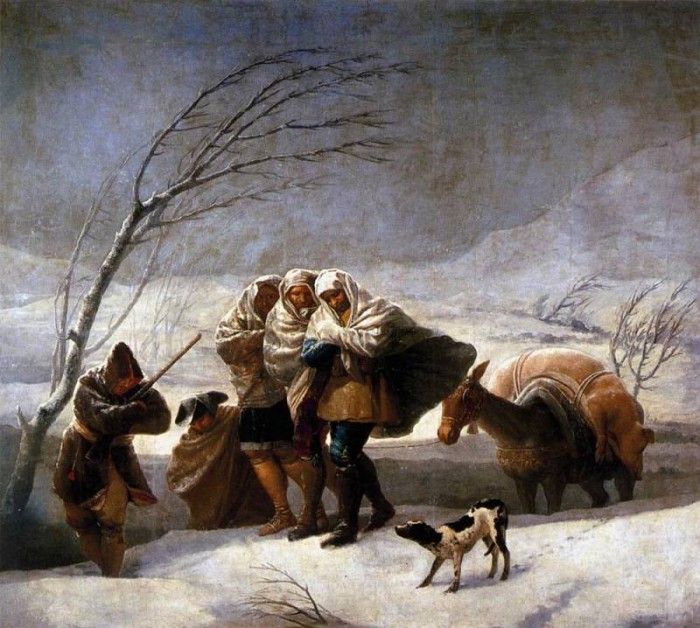 GOYA Francisco de The Snowstorm.   ,  