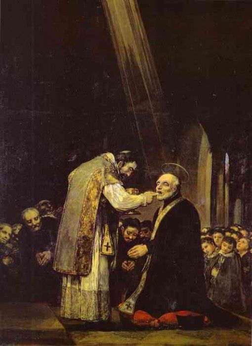 Francisco de Goya - The Last Communion of Saint Jose de Calasanz.   ,  