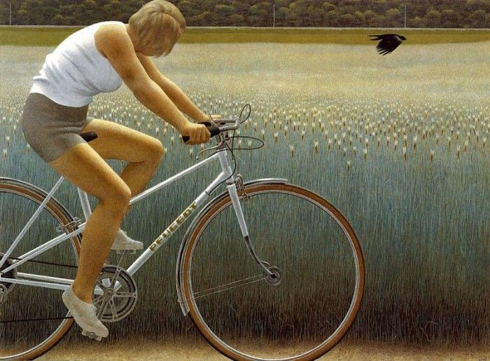 Colville, David Alexander - Cyclist and Crow (end. ,  